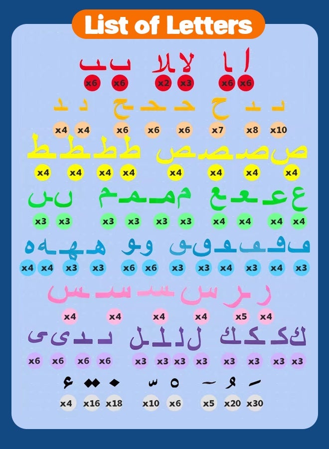 JS-Magnetic EVA Arabic Alphabet Sticker Set - Image 2