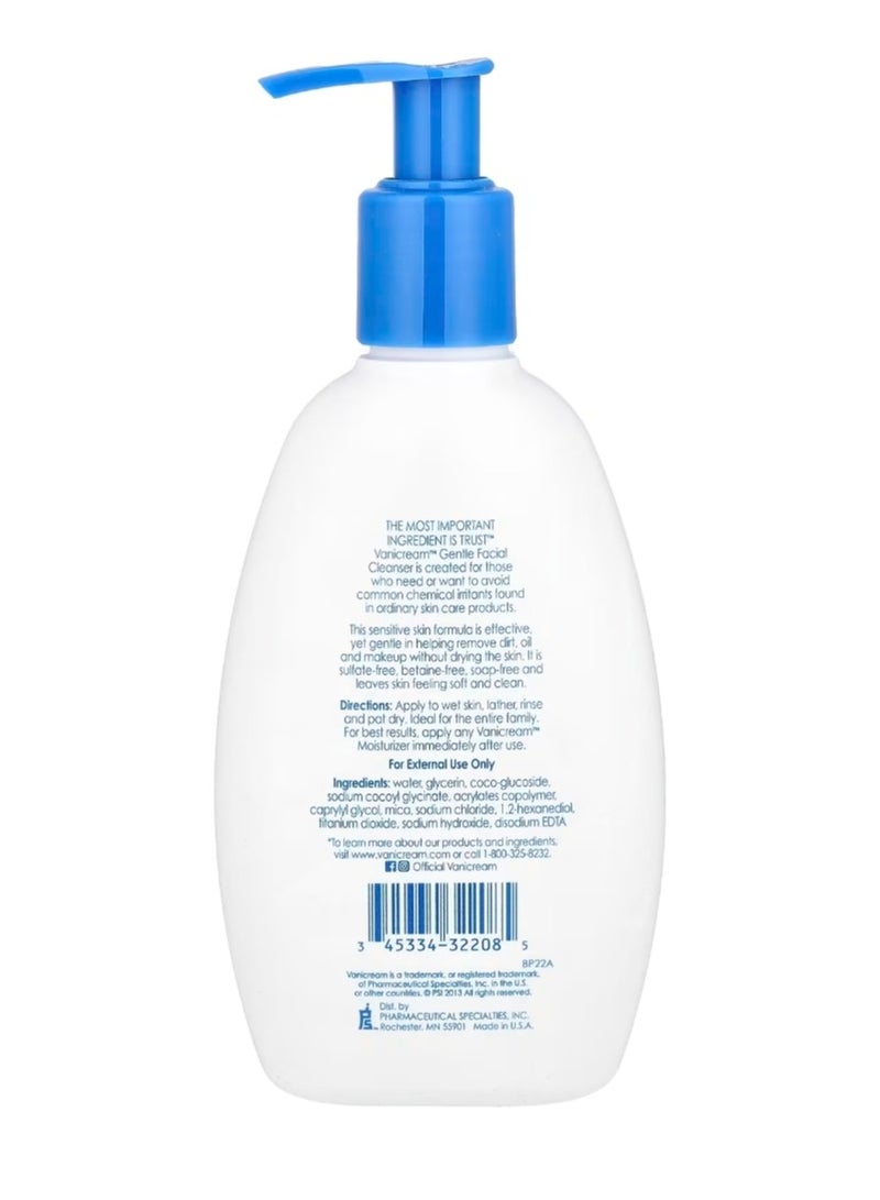 Vanicream Gentle Facial Cleanser For Sensitive Skin Fragrance Free 8 fl oz (237 ml) - Image 2