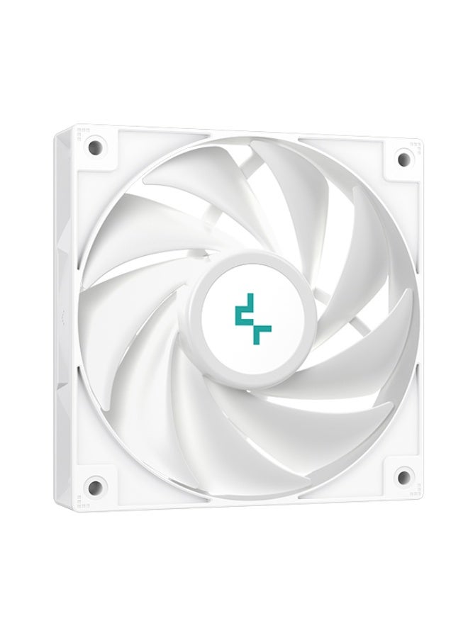 DEEPCOOL AG400 ARGB Digital White Air Cooler – High-Performance CPU Cooling, ARGB Lighting, Digital Display, Silent Operation, 4 Heat Pipes, PWM Fan - Image 4