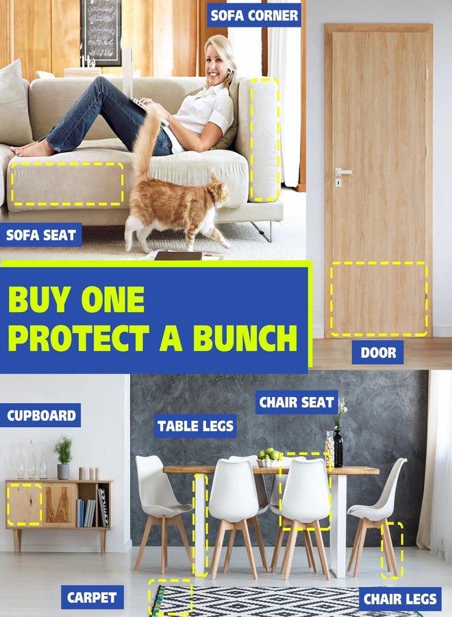 Gaffer Power Double Sided Sticky Cat Scratch Tape | Couch & Furniture Protector from Cats | Anti Cat Scratch Tape for Carpet & Upholstery | 3 Inch x 15 Yards | by Teegan Tapes - Image 4