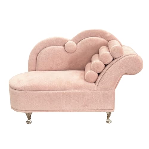 DD-life Openable Sofa Jewelry Box Couch Jewelry Box,Miniature Sofa Velvet Chair Earrings Necklace Bracelet Storage Box, Gift for Girls and Women Jewelry Box(Pink,Style 2) - Image 1