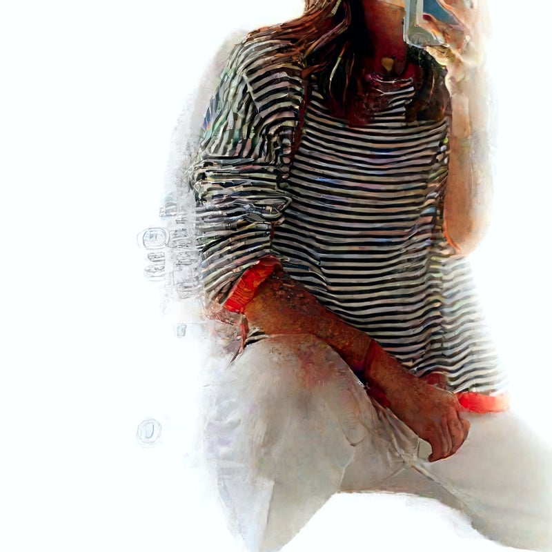 Knitted Sweater with Striped Contrast Design and Drop Shoulder Long Sleeves - Image 5