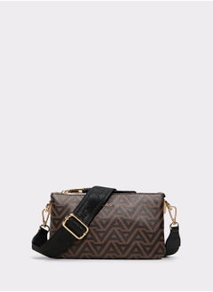ALDO Zip Through Logo Print Crossbody  - Image 1