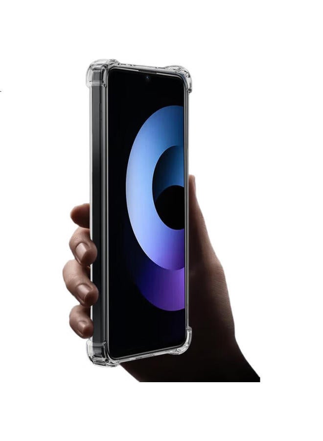 Freeson Transparent Phone Case For Wiko Y70 Plus, Slim Lightweight Full Protection Cover With Lens Protection, Anti-Drop, Clear Soft Shell, With Corner Airbag Anti-Collision And Lanyard, Transparent - Image 1