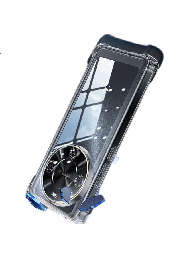 Freeson Transparent Phone Case For Wiko Y70 Plus, Slim Lightweight Full Protection Cover With Lens Protection, Anti-Drop, Clear Soft Shell, With Corner Airbag Anti-Collision And Lanyard, Transparent - Image 2