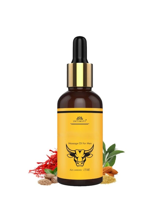 INTIMIFY Massage Oil for Men 15ml - Image 1