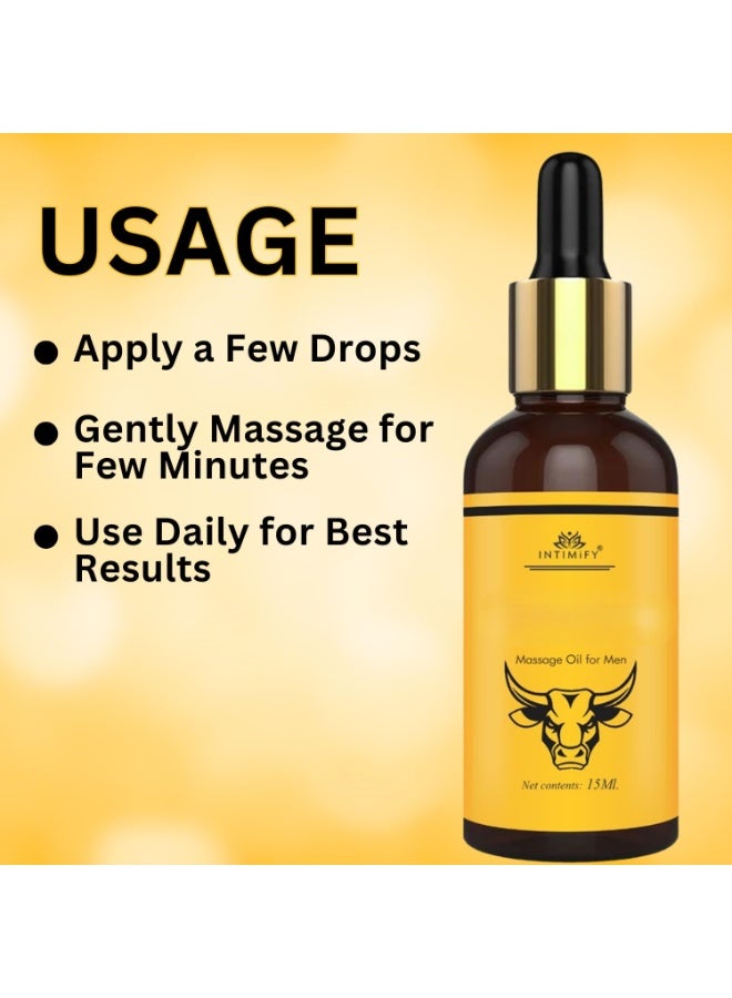 INTIMIFY Massage Oil for Men 15ml - Image 2