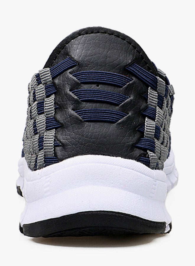 NIBEMINENT 2018 Fashion With Breathable Mesh Sneakers Blue/Grey/Black  - Image 3