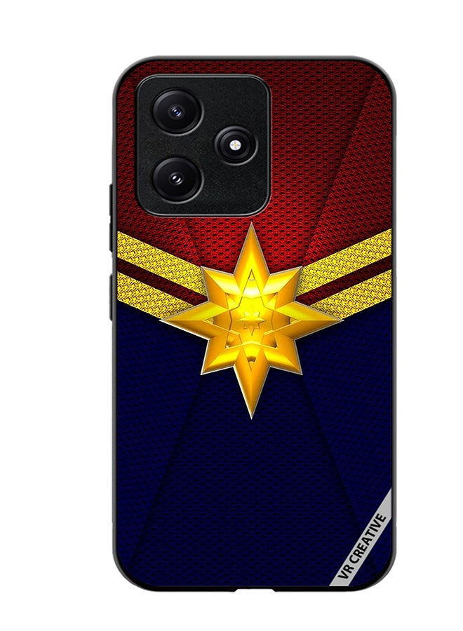 VR CREATIVE Protective Case Cover For Xiaomi Poco M6 Pro 5G Sophisticated Captain Marvel Design Multicolour - Image 1