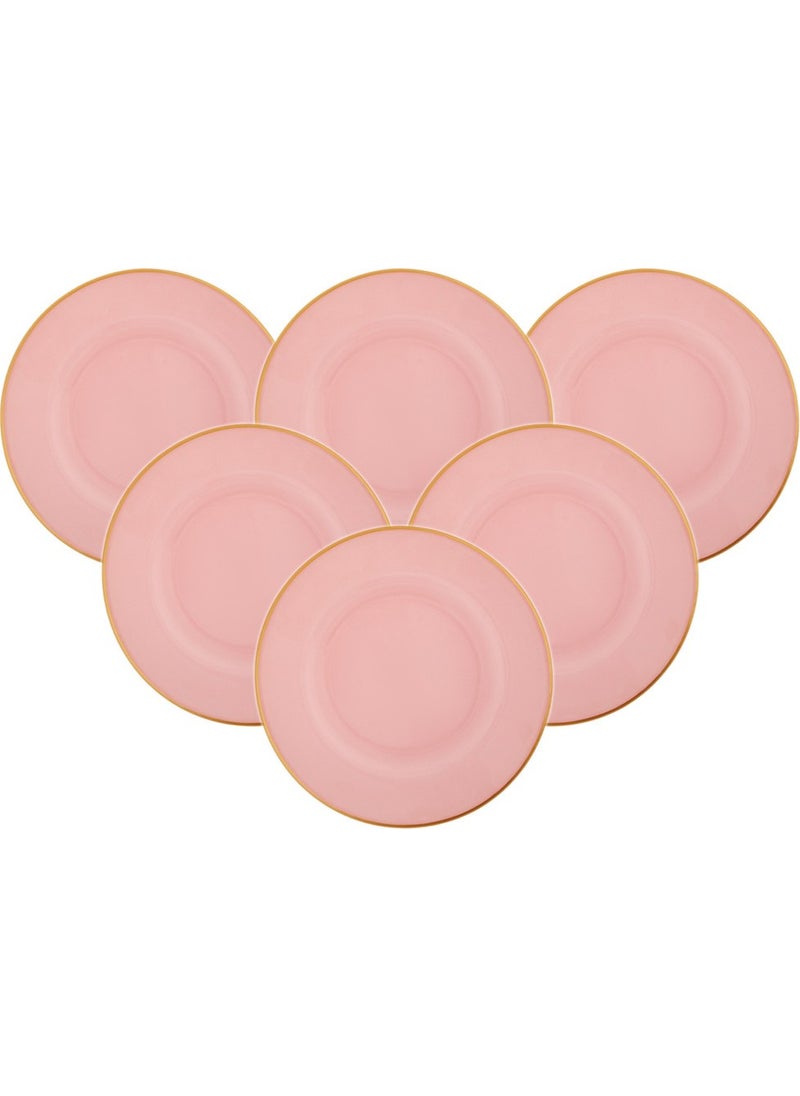 Karaca Retro New Pink Cake Set for 6 People  - Image 1