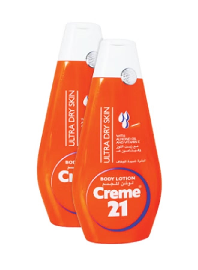 Creme 21 Body Lotion For Dry Skin With Almond Oil And Vitamin E Pack Of 2 250ml - Image 2