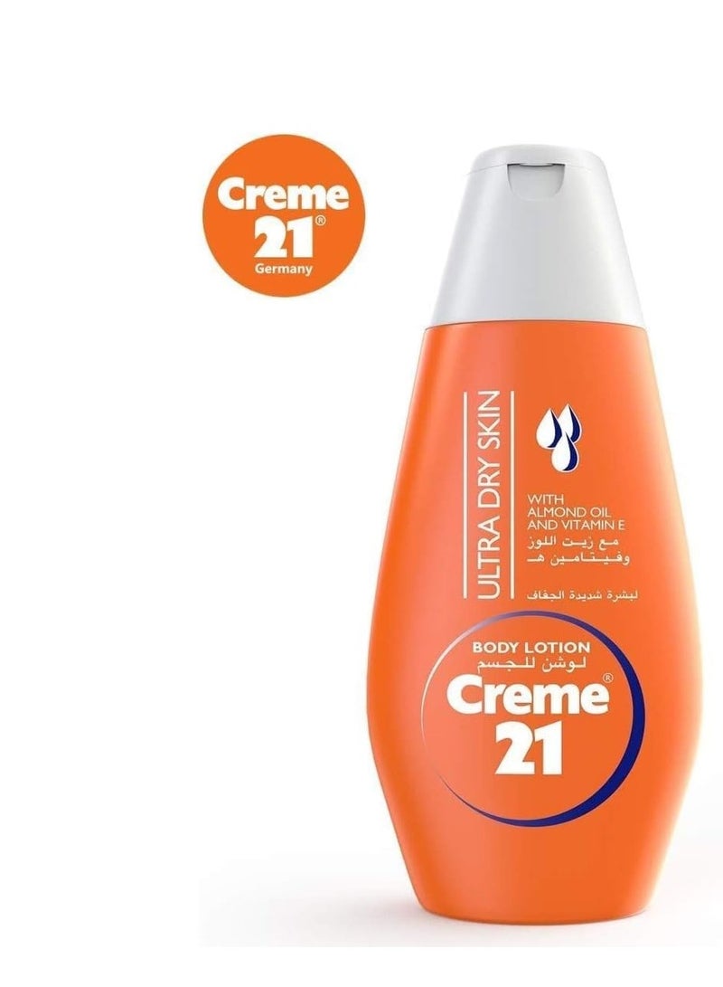 Creme 21 Body Lotion For Dry Skin With Almond Oil And Vitamin E Pack Of 2 250ml - Image 3