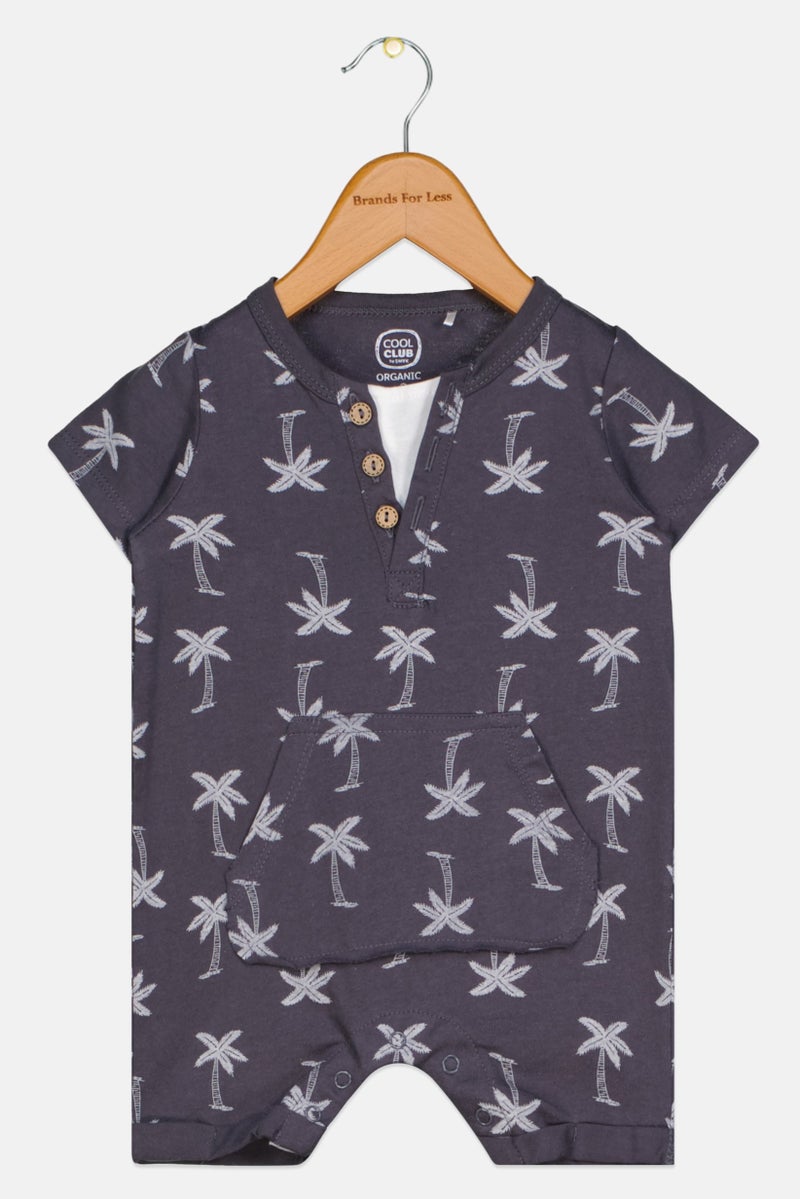 Cool Club بدلات رومبر مطبوعة بالكامل للأولاد الصغار، رمادي داكن - Image 1