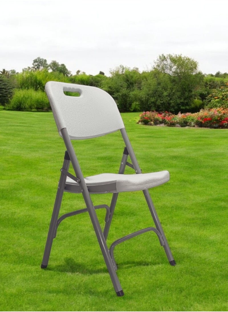 2 Pieces Pack Portable folding chairs ‎- Light-Grey Color