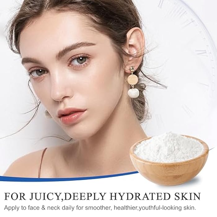 Xucivik Hyaluronic Acid Powder for Face & Skin, High Molecular Weight, Water-Soluble Formula for DIY Serum & Moisturizer, Vegan Hydrating Skincare, 2.82oz - Image 4