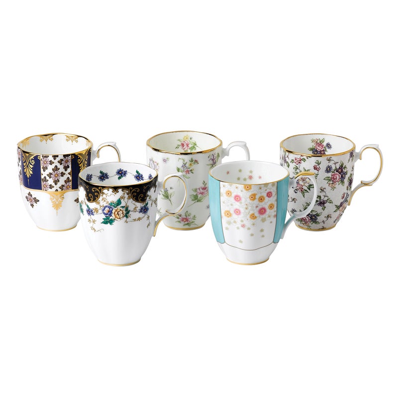 ROYAL ALBERT Royal Albert 100 Years 19001940 5Piece Mug Set 