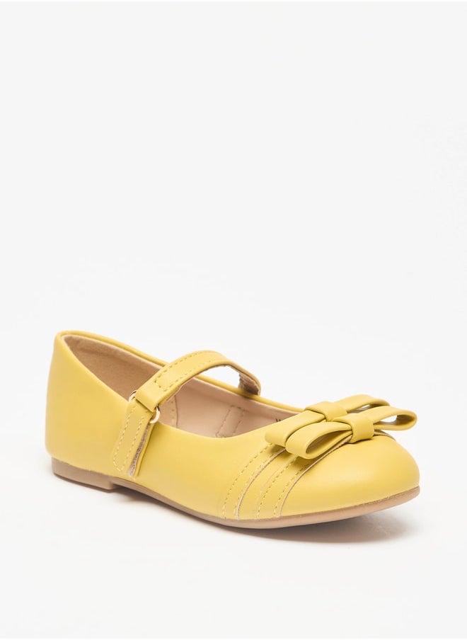 Flora Bella By Shoexpress Girls Casual Hook & Loop Round Toe Ballerinas  - Image 1
