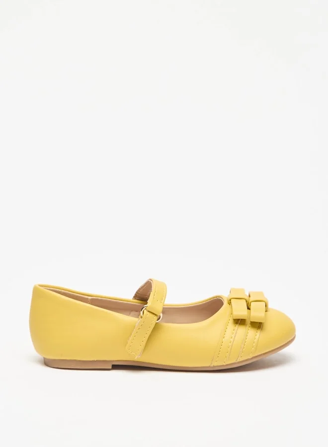 Flora Bella By Shoexpress Girls Casual Hook & Loop Round Toe Ballerinas