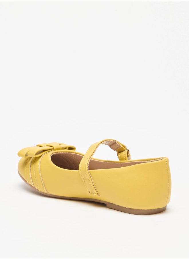 Flora Bella By Shoexpress Girls Casual Hook & Loop Round Toe Ballerinas  - Image 2