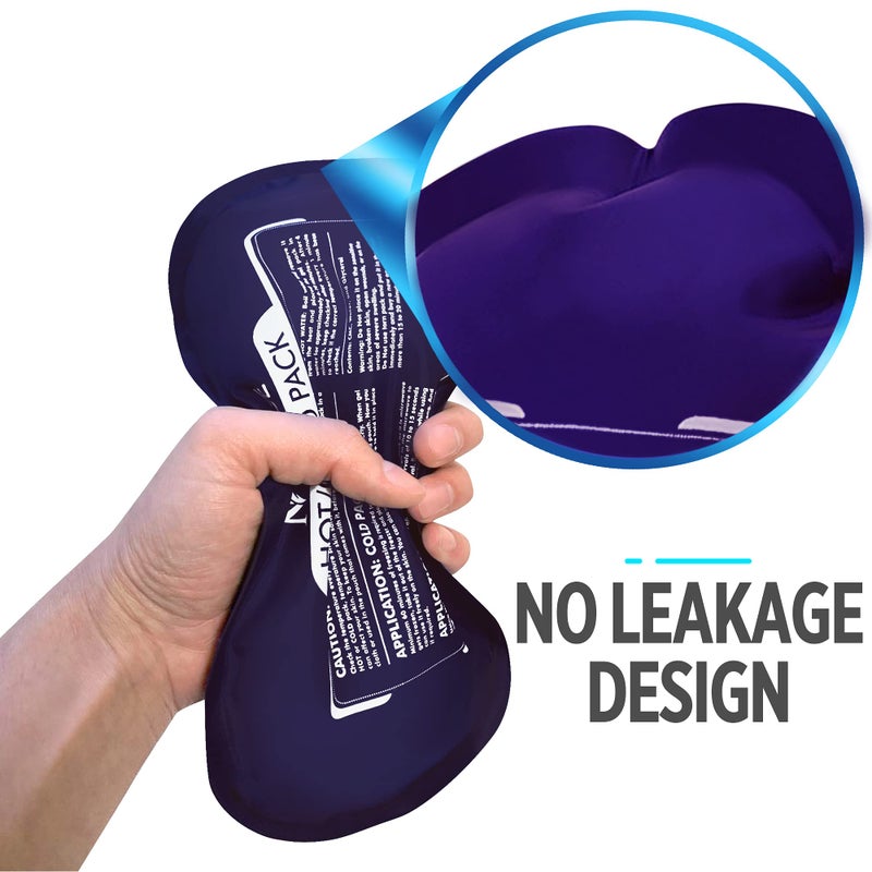 medvice Reusable Hot and Cold Ice Packs for Injuries (3-Piece Set), Joint Pain, Muscle Soreness and Body Inflammation - Reusable Gel Wraps - Adjustable & Flexible for Knees, Back, Shoulders, Arms and Legs - Image 5