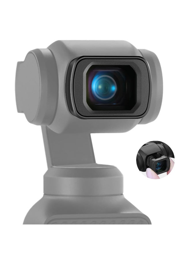 NEEWER 0.75X Wide Angle Lens for DJI Osmo Pocket 3, 108° Magnetic Camera Filter, Ultra-Wide Aspherical Lens for Expansive Views, Lightweight High-Definition Glass, Perfect for Street & Landscape Photography