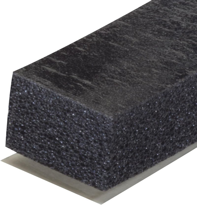 M-D Building Products Premium Weather-Strip - 1/2 in W X 10 Ft L X 3/8 in T, Black Rubber Foam Seal - Image 3