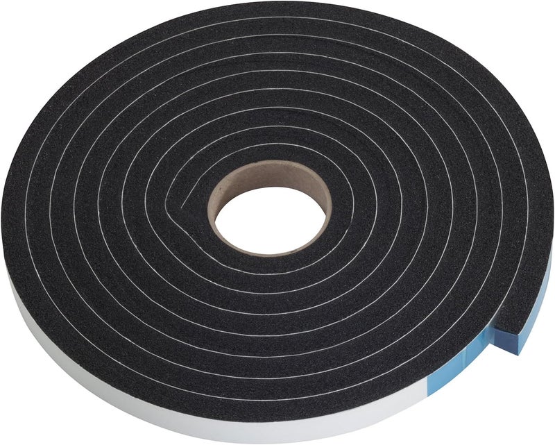 M-D Building Products Premium Weather-Strip - 1/2 in W X 10 Ft L X 3/8 in T, Black Rubber Foam Seal - Image 5