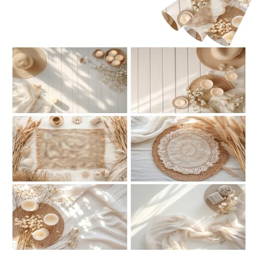 HomeArt 3 Sheet 2 in 1 Marble Product Photography Backdrop 3D Flat Lay Tabletop Double-Sided 20x29 Photo Background PVC Wrinkle Free for Small Products Food, Cosmetics Shoot (Pack of 3, FL - 015) - Image 1