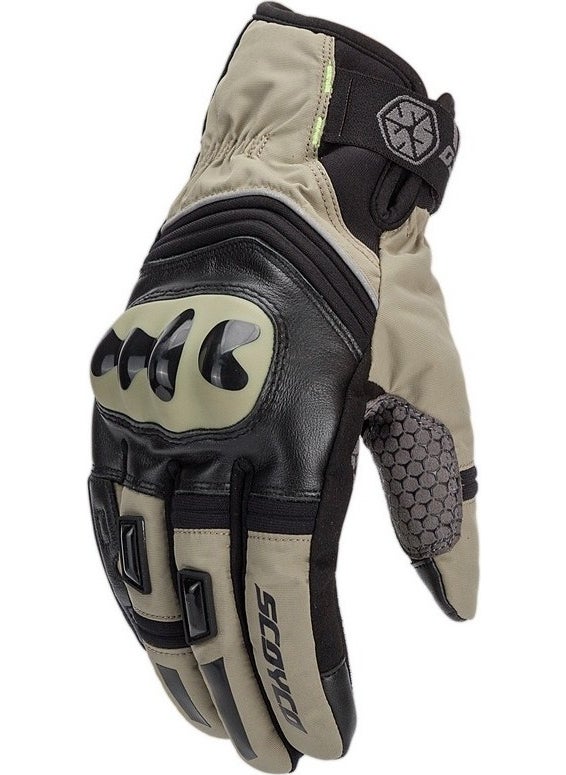 Ebakbak - Motorcycle Gloves Leather and Cordura Reflective Waterproof Special Inner Membrane Resistant Motor Gloves - Image 1