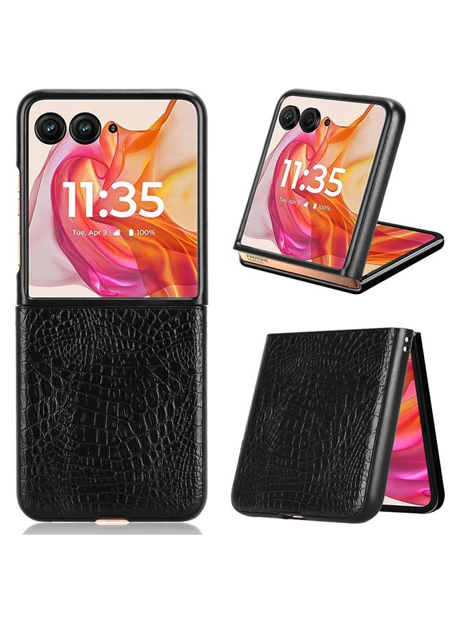 S-TOP Case For Motorola Razr 50 Ultra Crocodile Texture Back Cover Phone Case - Image 1
