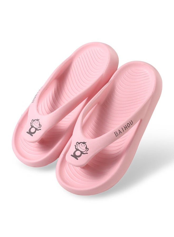 Baihou Summer Flip-flops For Men And Women Students, Soft-soled Thick Indoor Sandals, R-18 Pink, Size 38-39 - Image 3