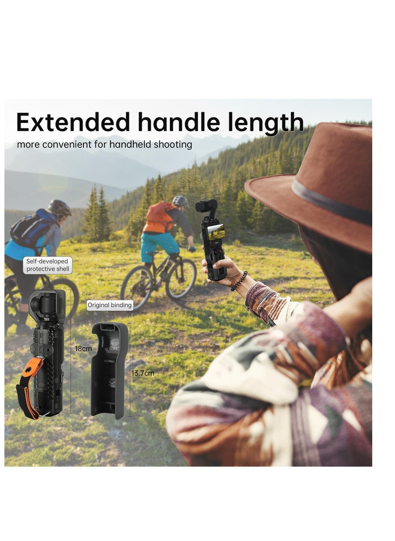 Generic - Protect Case Compatible with DJI Osmo Pocket 3, All Weather Waterproof Protective Case, with Controller Wheel Accessories,  Portable Hard OSMO Pocket 3 Case Storage Mount with Secure Finger Strap - Image 1