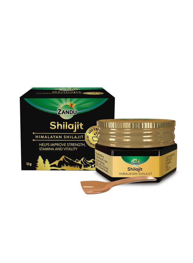 Zandu Pure Himalayan Shilajit Resin| Natural & Ayurvedic| Helps Enhance Strength & Stamina | Maintains Overall Holistic Wellness- 10 g - Image 1