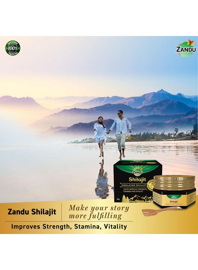 Zandu Pure Himalayan Shilajit Resin| Natural & Ayurvedic| Helps Enhance Strength & Stamina | Maintains Overall Holistic Wellness- 10 g - Image 2