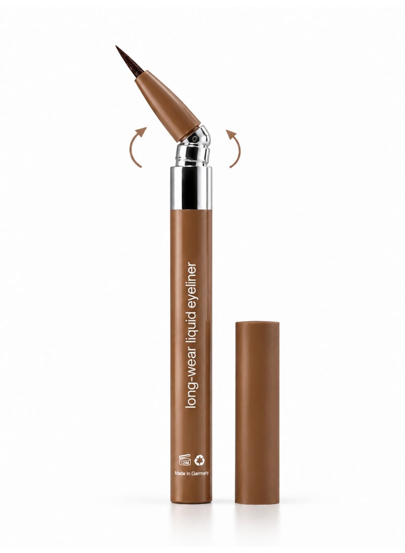 OLIBOLLA 360 ANGLE EYELINER WATERPROOF LIQUID - shade 02 Brown - 0.85ml - Image 2