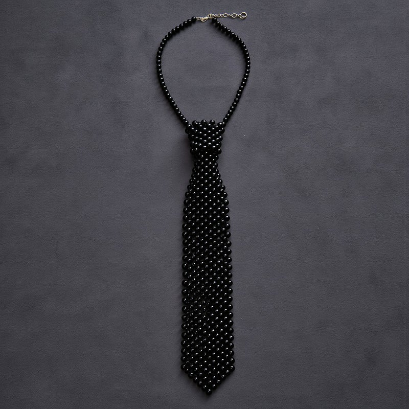 Irritation Free Woven Pearl Tie No Itchy No Scratch Fix Plain Outfit Boring Issue - Image 3