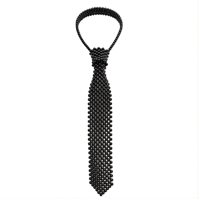 Irritation Free Woven Pearl Tie No Itchy No Scratch Fix Plain Outfit Boring Issue - Image 1
