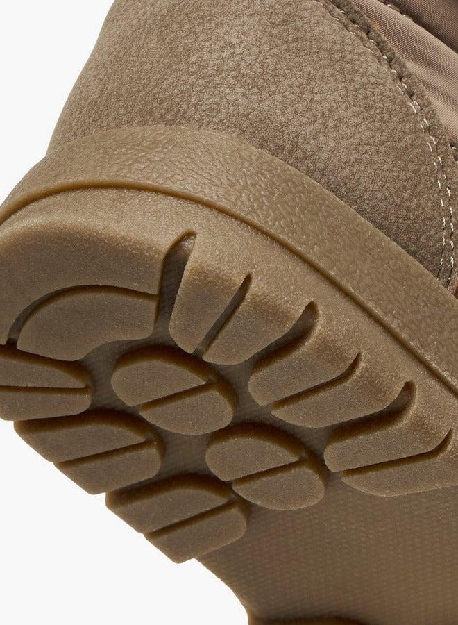 جونيورز أحذية الكاحل بنعل بنمط لوحات مع إغلاق بشريط لاصق - Image 5