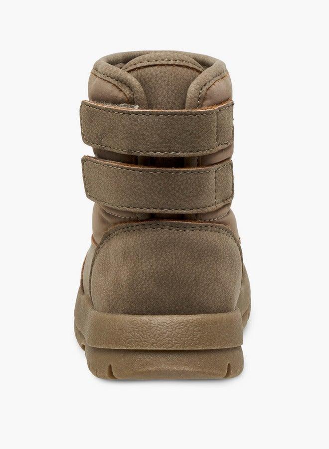 جونيورز أحذية الكاحل بنعل بنمط لوحات مع إغلاق بشريط لاصق - Image 4