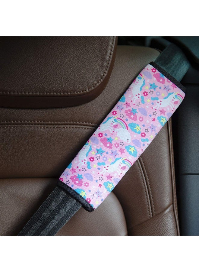 YR Seat Belt Cover for Kids, Soft Comfort Seat Belt Cushion for Children, Cute Cartoon Pattern Car Seat Belt Pads Cover for Girls and Boys - Image 3
