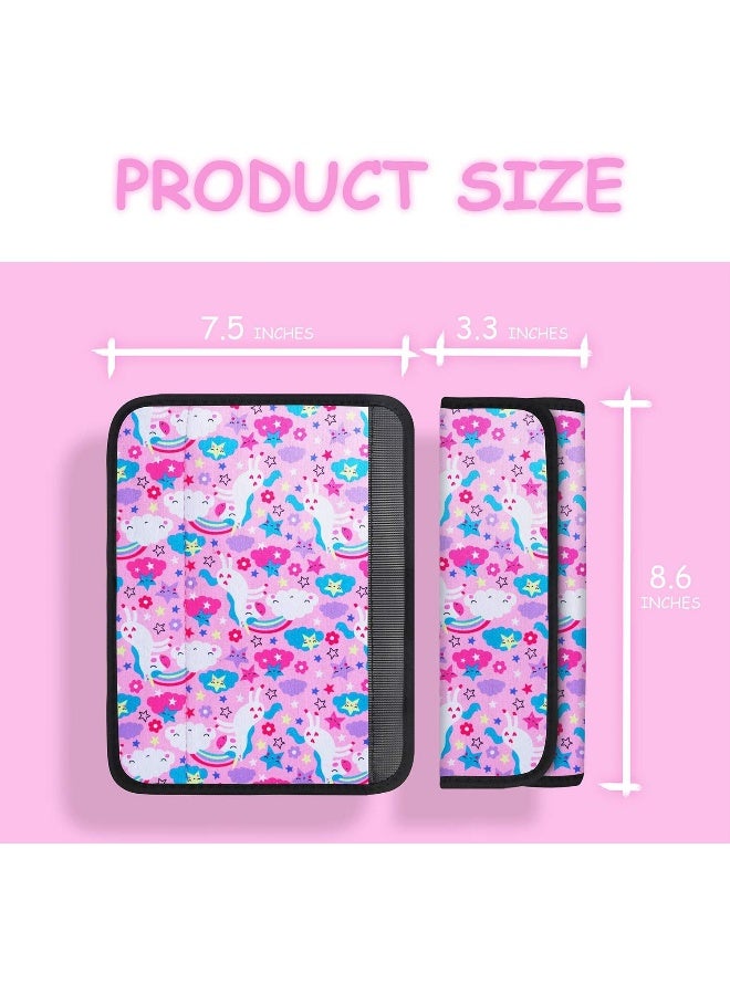 YR Seat Belt Cover for Kids, Soft Comfort Seat Belt Cushion for Children, Cute Cartoon Pattern Car Seat Belt Pads Cover for Girls and Boys - Image 4