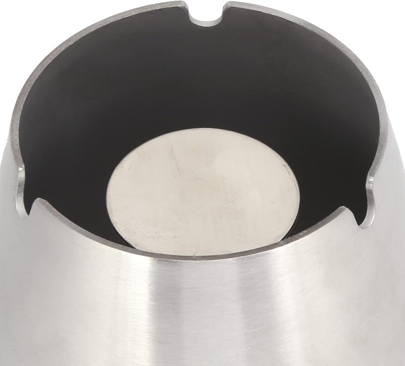 Keenso Ashtray Windproof Stainless Steel Cool Cigar Ashtray for Outdoor Indoor Use Gifts Decorations - Image 5