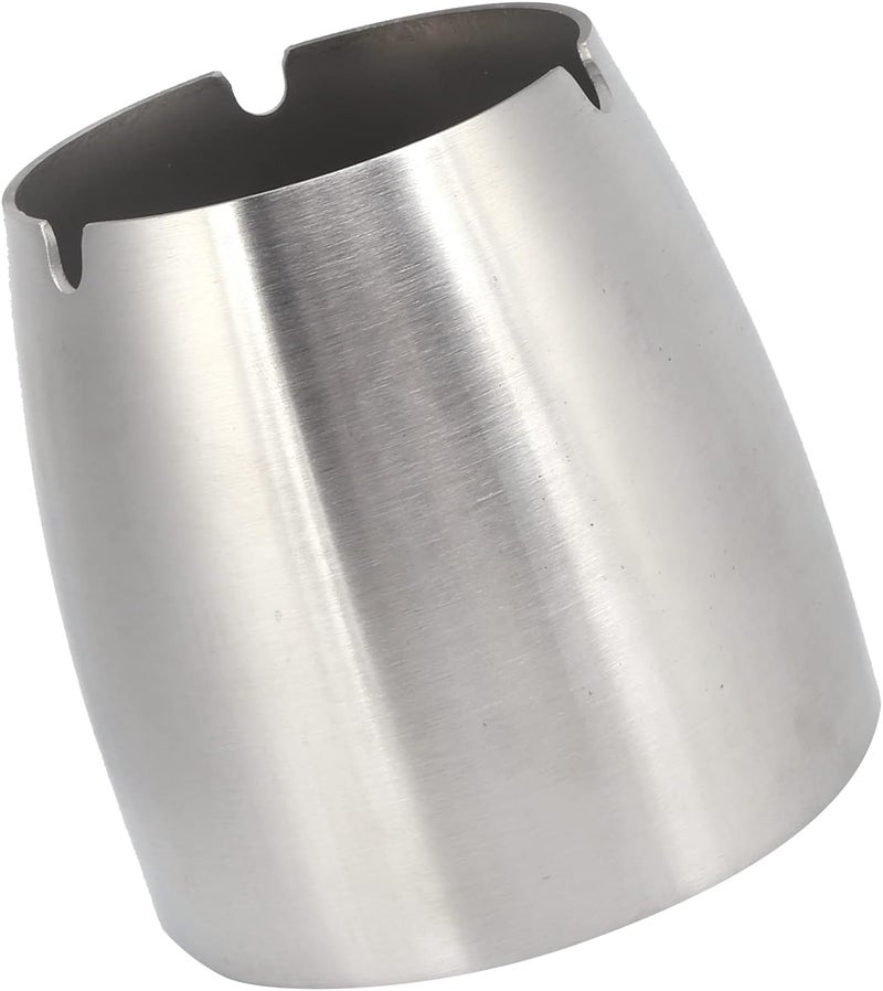 Keenso Ashtray Windproof Stainless Steel Cool Cigar Ashtray for Outdoor Indoor Use Gifts Decorations - Image 1