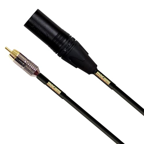 Mogami GOLD XLRM-RCA-06 Unbalanced Audio Adapter Cable, RCA Male Plug to XLR-Male, Gold Contacts, Straight Connectors, 6 Foot - Image 2