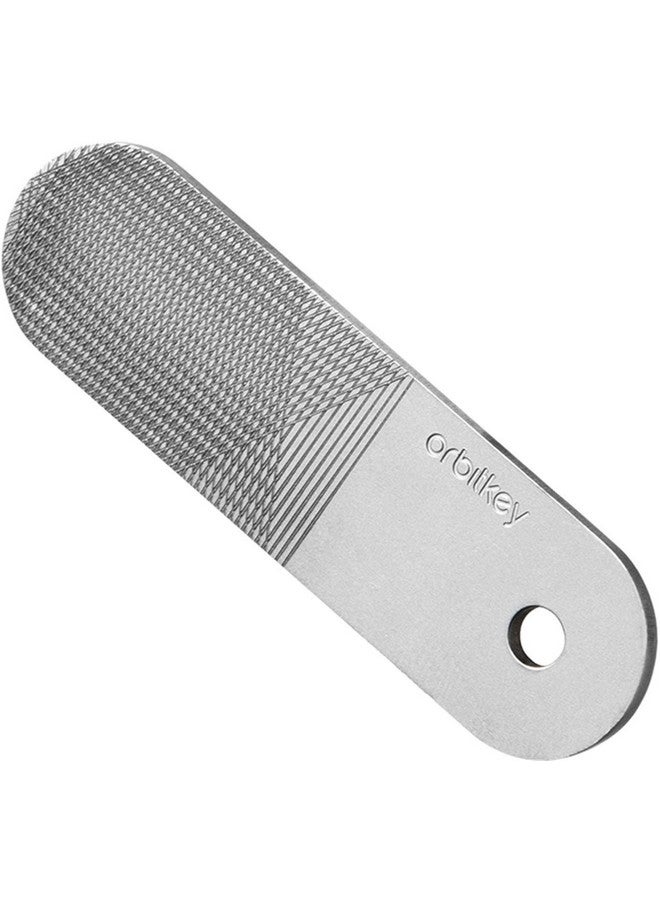 Orbitkey Nail File & Mirror For Key Organizer Or Key Ring Add On 2In1 Compact Beauty Tool Nail File & Mirror Made With Stainless Steel Slim And Durable - Image 1