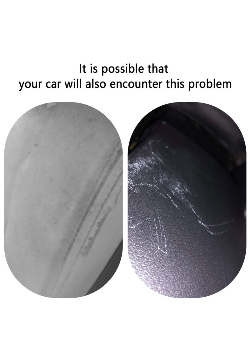 SYOSI Leather Car Armrest Box Cover, Car Center Console Slip Waterproof with Colorful Crystal Armrest Seat Pad for Most Car, suvs, trucks - Image 3