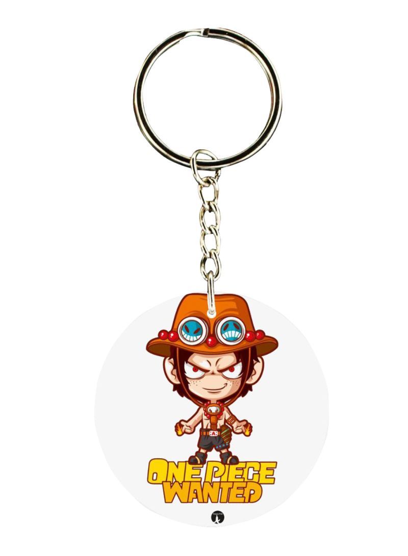 RKN Double Sided One Piece Wanted Printed Keychain