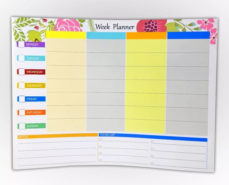 Worison Magnetic Weekly Whiteboard Planner – Reusable Dry Erase to-Do List Board, Includes 1 Paint Pen with Eraser Cap for Notes, Reminders & Schedules (Design-2) - Image 1