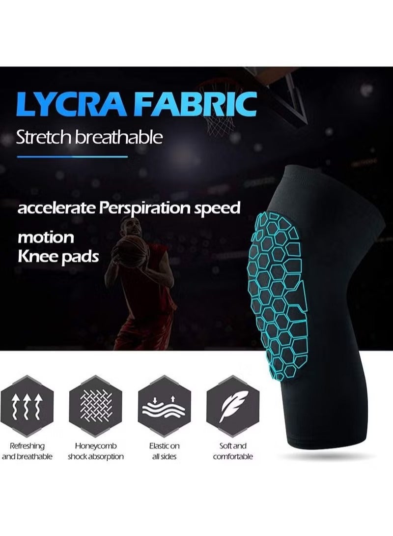 Generic Basketball Volleyball Soccer Impact Knee Pads for Youth and Adults Black L size 1 pair - Image 3