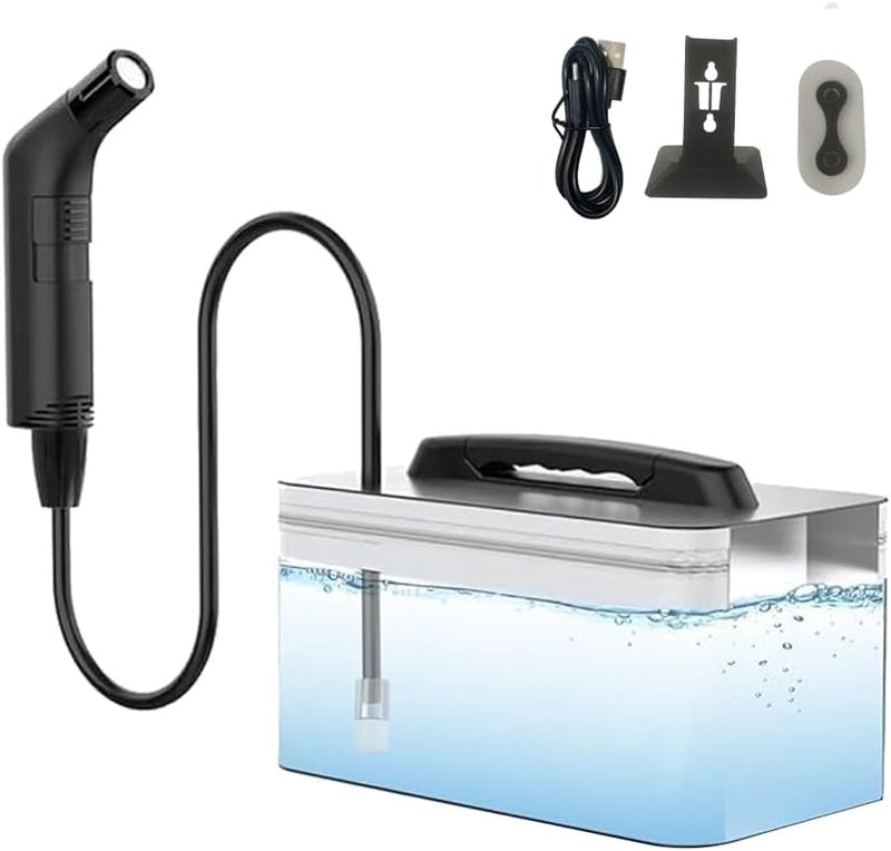 SASKA Rechargeable Portable Travel Hand Held Bidet Toilet Spray Shattaf- Portable Shattaf for Hygiene Cleaning with 2.3L Water Container - Image 1